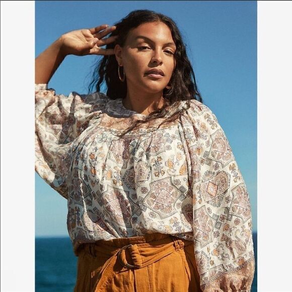 Anthropologie Flora Silk Blouse  - Picture 1 of 7